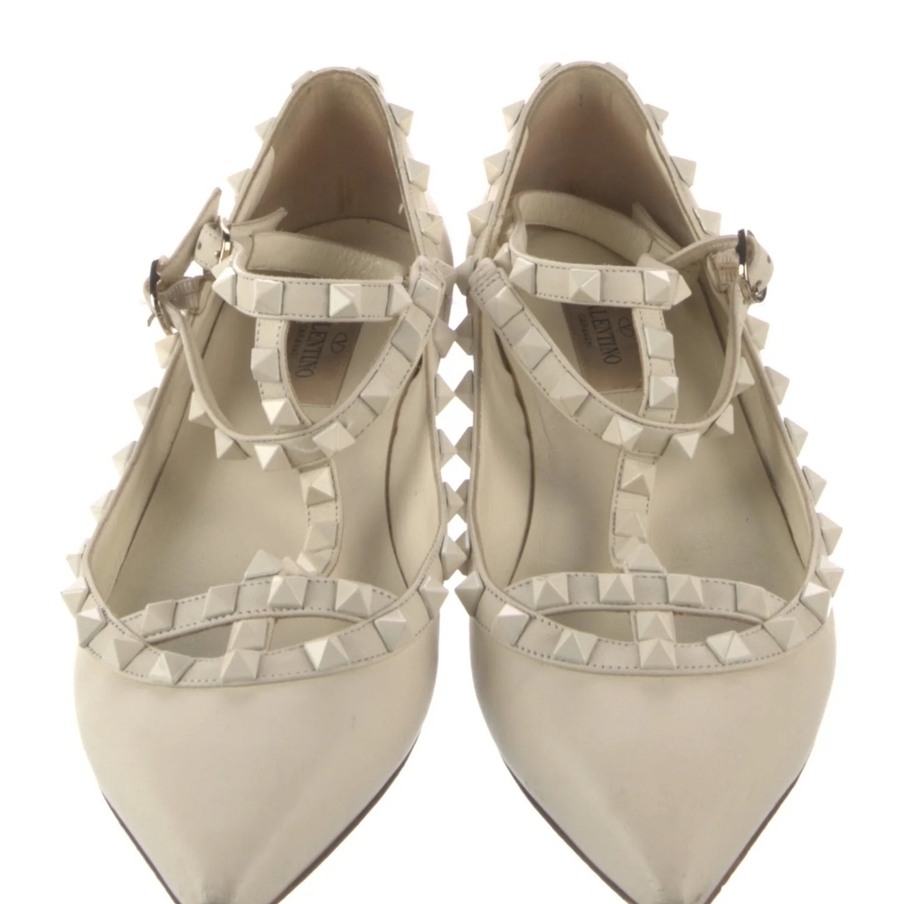 Valentino Women's Ivory Studded Heels